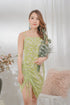 Gregg Mini Dress in Neon Green